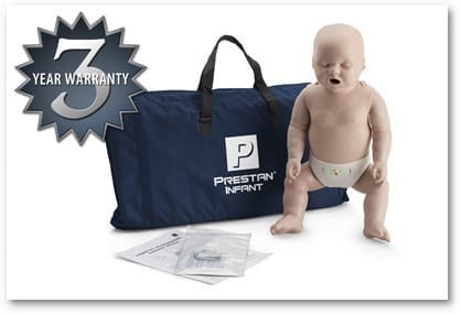 Prestan Professional Infant CPR/AED Training Manikin with CPR monitor - includes 10 lung bags