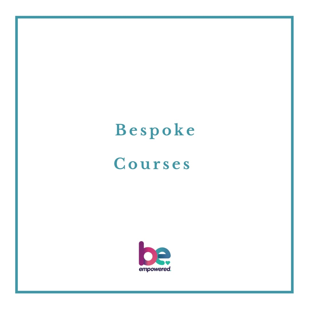 An image with the words Bespoke Courses written.