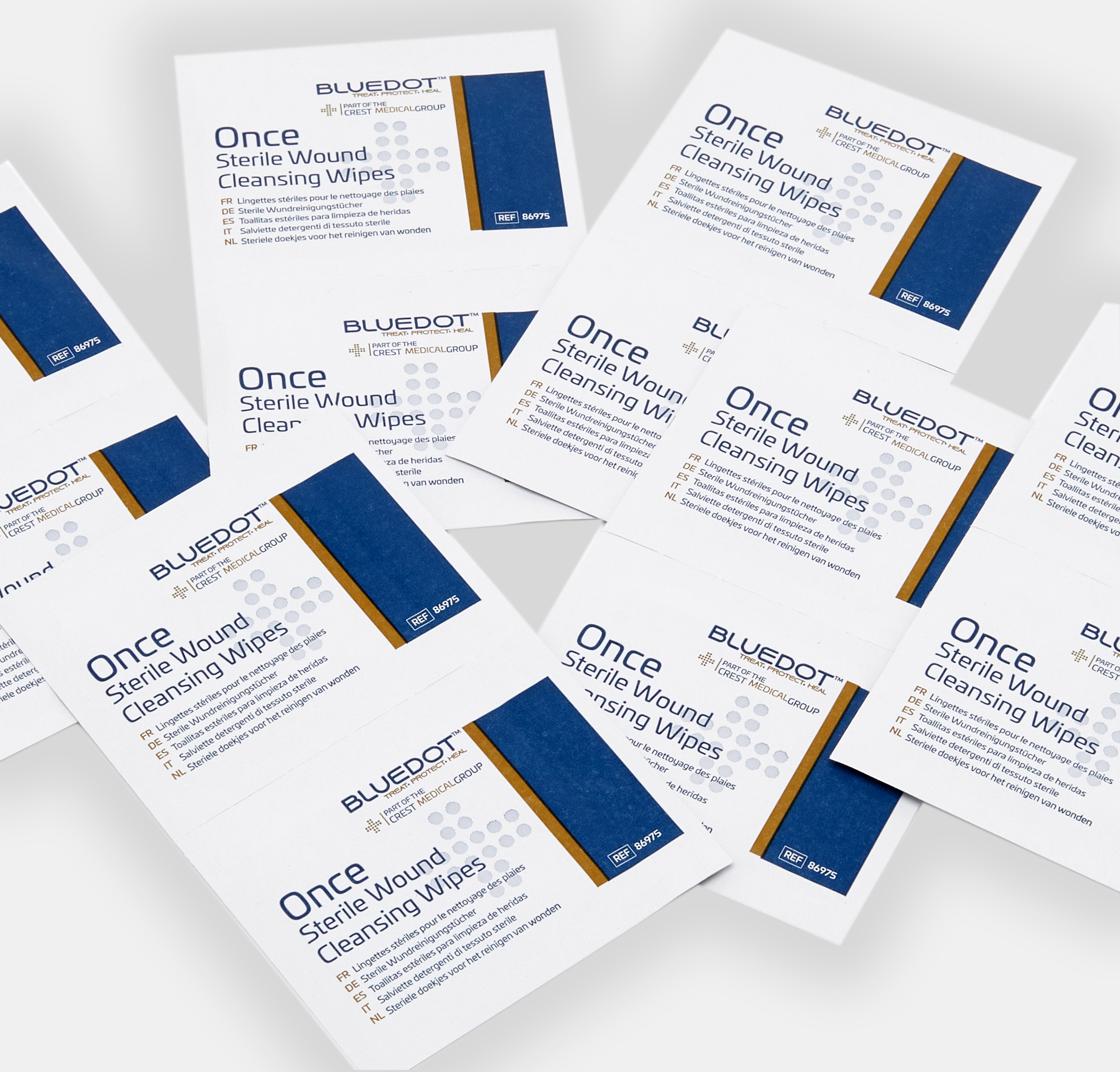Blue Dot Once Sterile Saline Wipes (Box 100) - Image 3